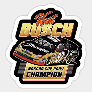 Kurt Busch 97 Champion Sticker